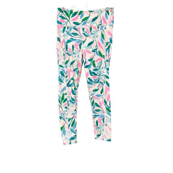 Lilly Pulitzer UPF 50+ Weekender Midi Leggings Holding Court Size L NWOT - Picture 6 of 11